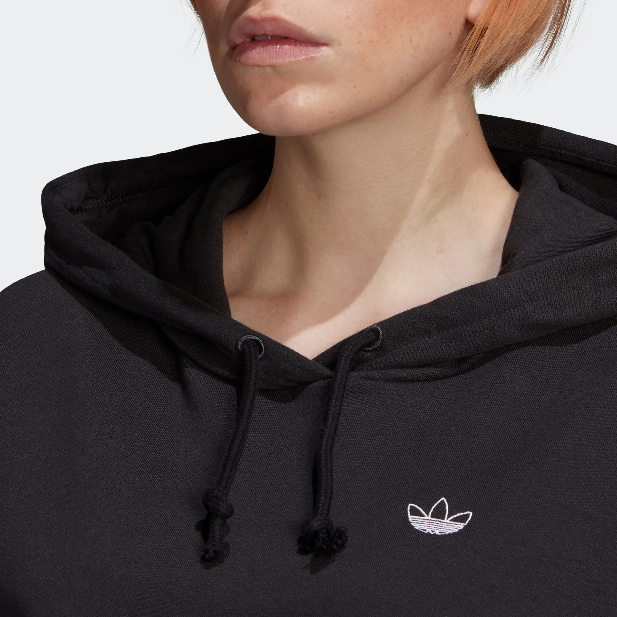 Women's adidas Originals Fakten Cropped Hoodie Black