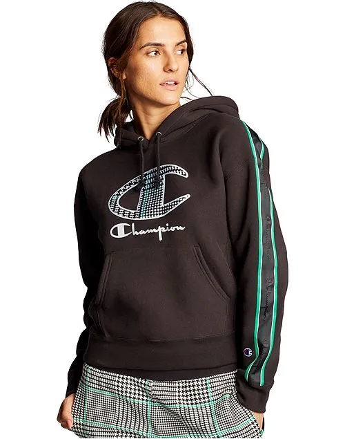 Women's Champion Life Hoodie Houndstooth Logo