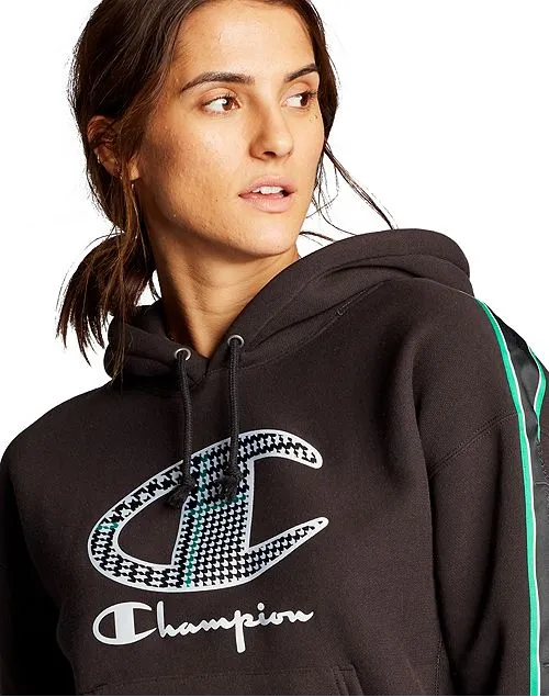 Women's Champion Life Hoodie Houndstooth Logo