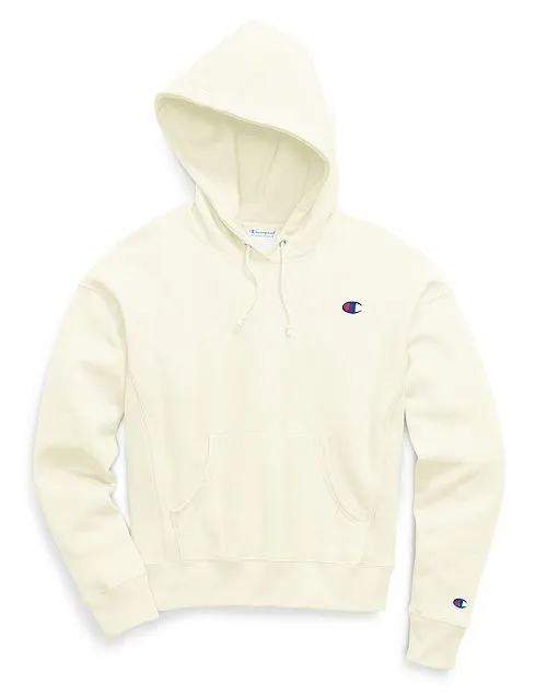 Women's Champion Life Pullover Hoodie C Logo Chalk White