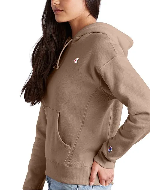 Women's Champion Life Pullover Hoodie C Logo Chalk White