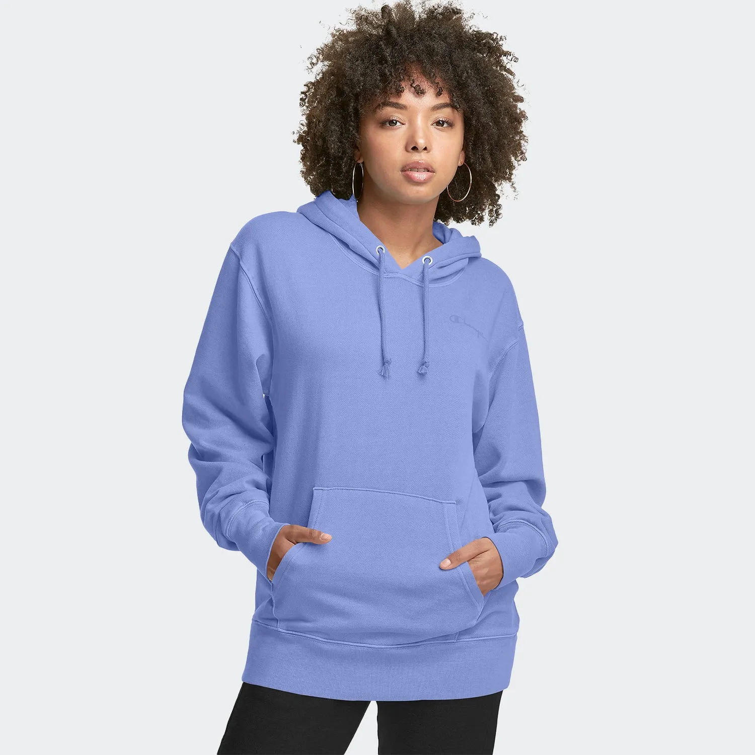 Women's Champion Lightweight Fleece Hoodie Charming Blue