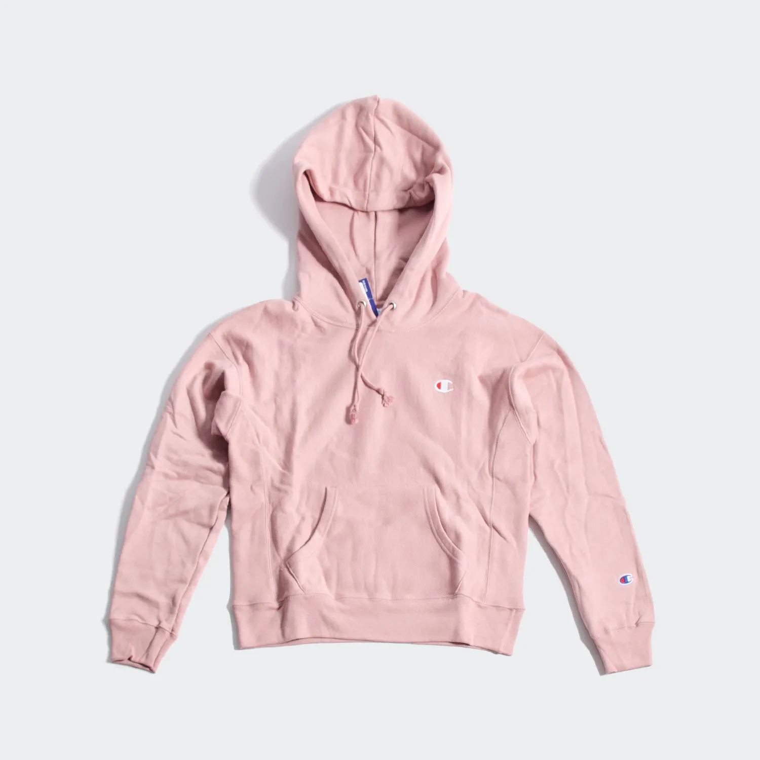 Women's Champion RW Hoodie C Logo Pink Beige